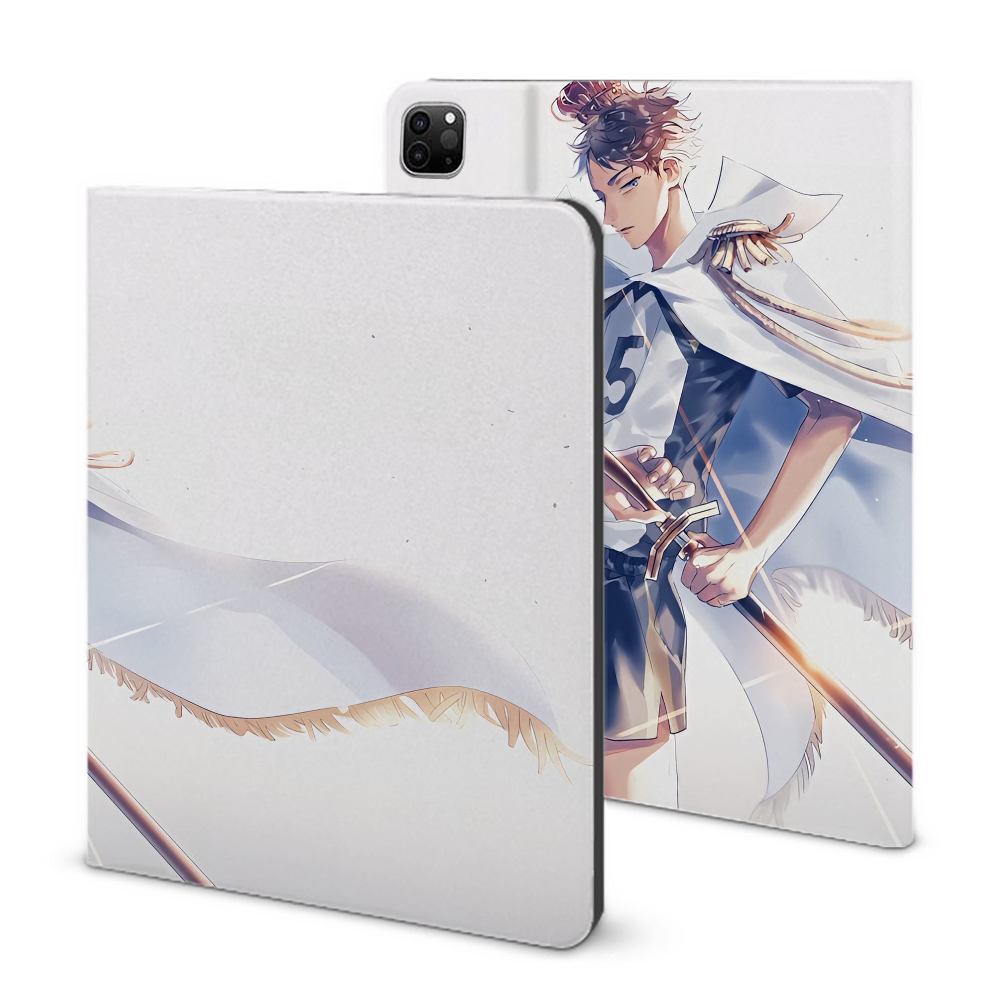 （画像用） ハイキュー!! Haikyu!! IPad ケース ブック型 PUレザー TPU 耐衝撃 軽量 薄型 ペン収納なし 全面保護 IPad 各モデル対応